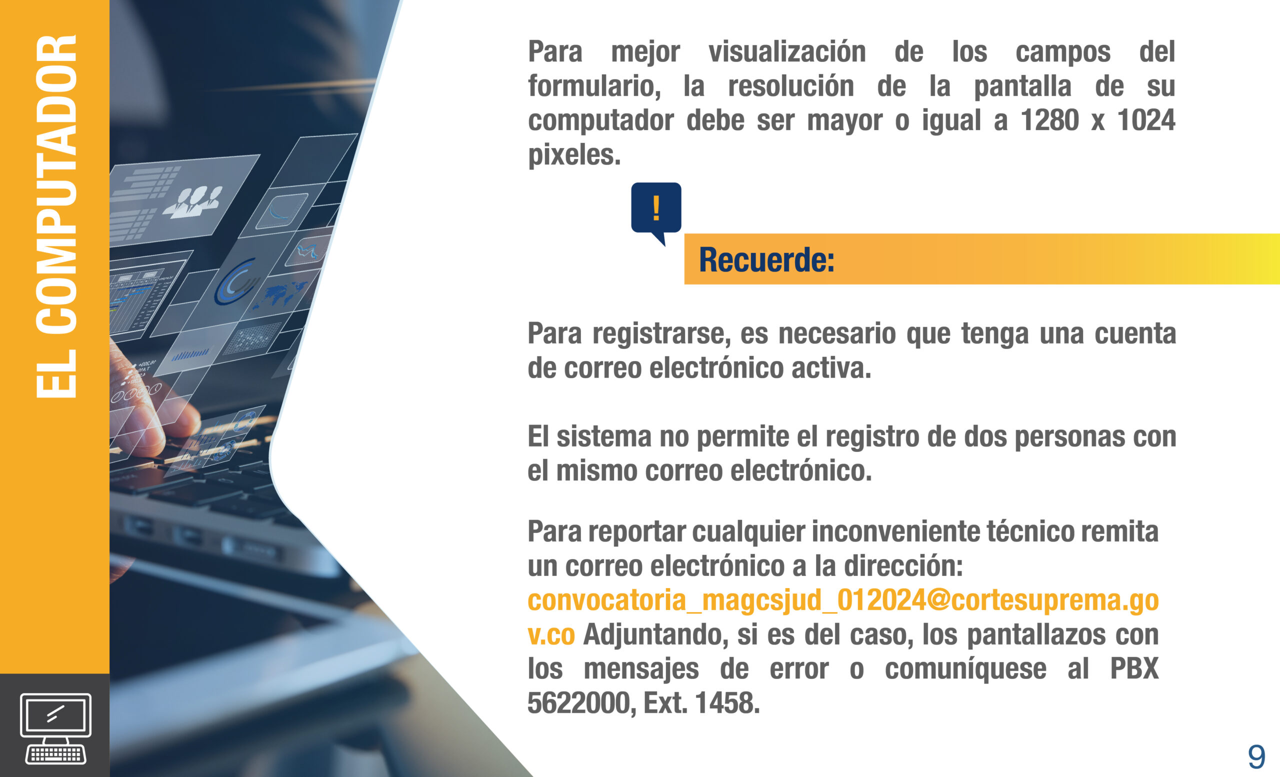 slide inscripciones convocatoria magistrado CSJ 2024 10