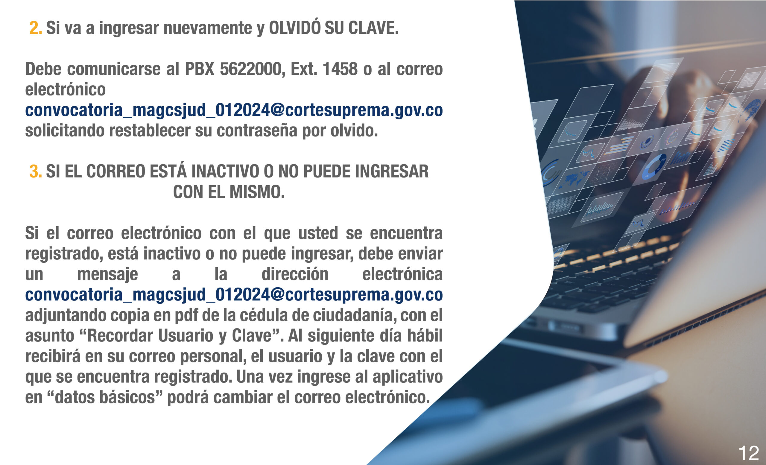 slide inscripciones convocatoria magistrado CSJ 2024 13