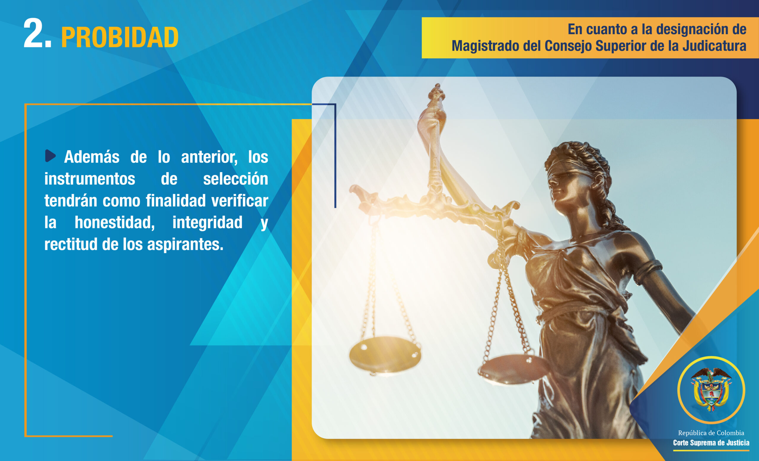 slide principios convocatoria magistrado CSJ 2024 7