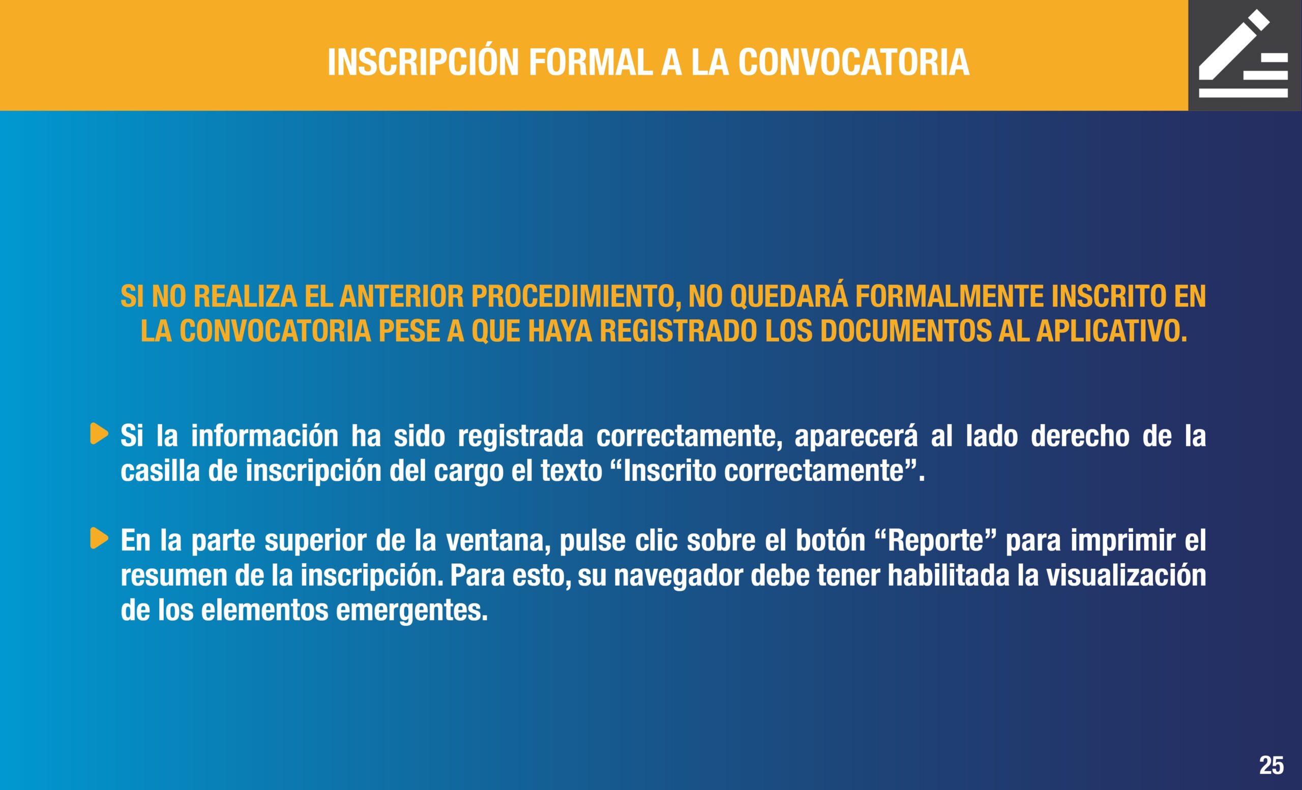 slide inscripciones convocatoria procurador general 2024 26