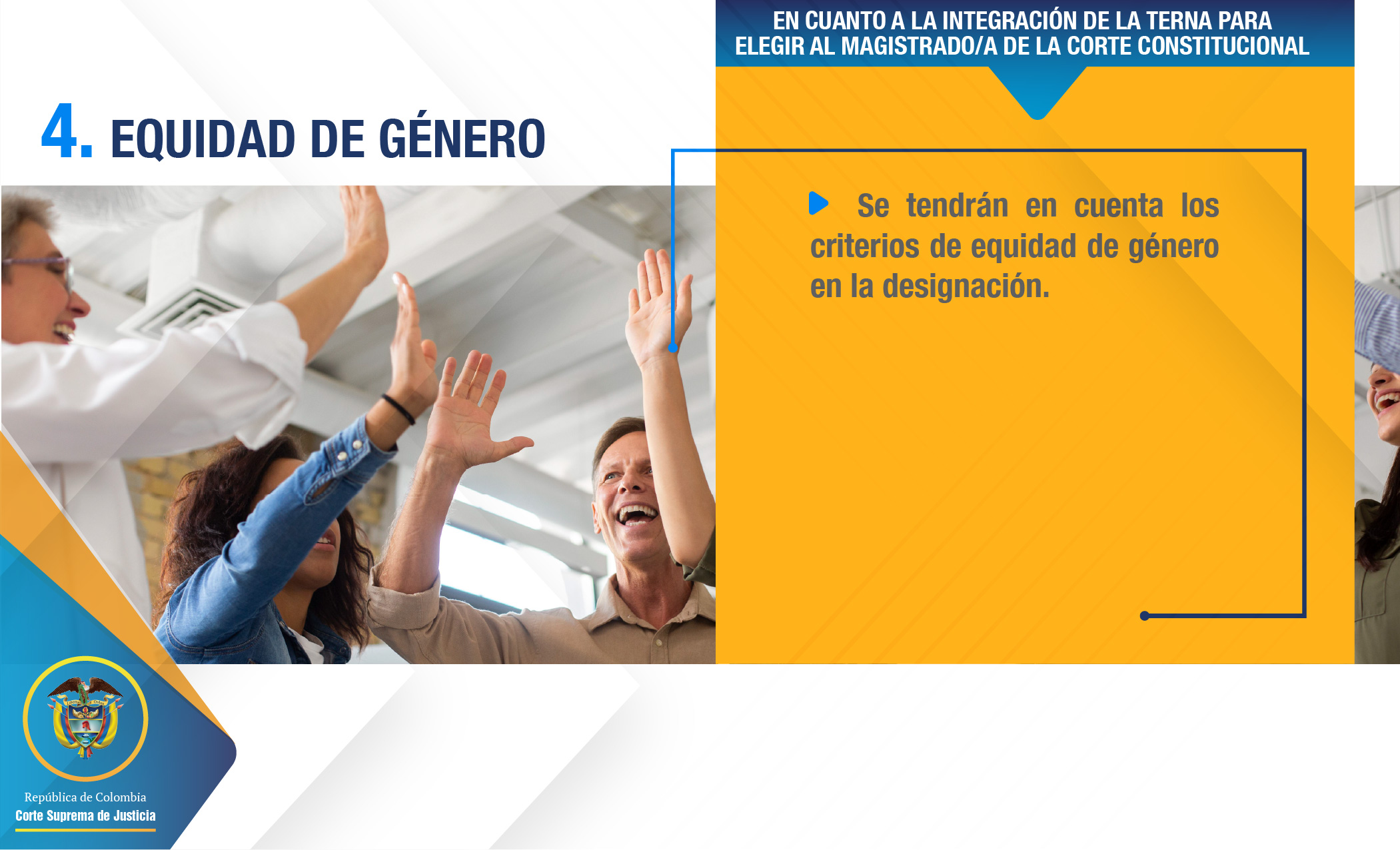 slide principios convocatoria magistrado Corte constitucional 2025 9