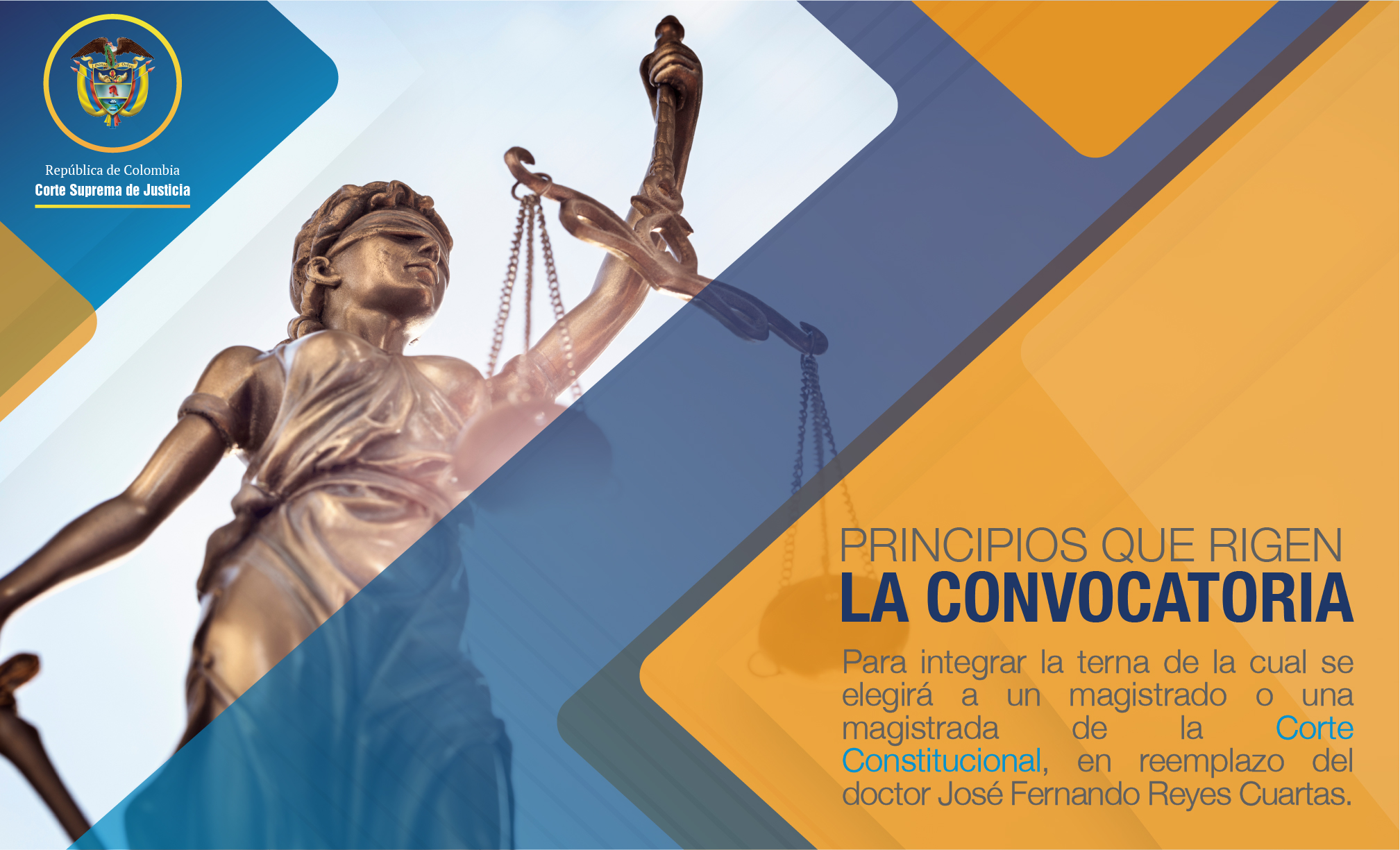 slide principios convocatoria magistrado Corte constitucional 2025 1